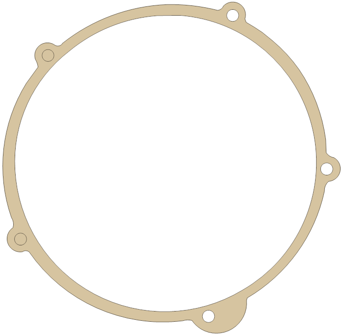 Gas Gas Clutch Cover gasket outline, OEM ME25644003, B material