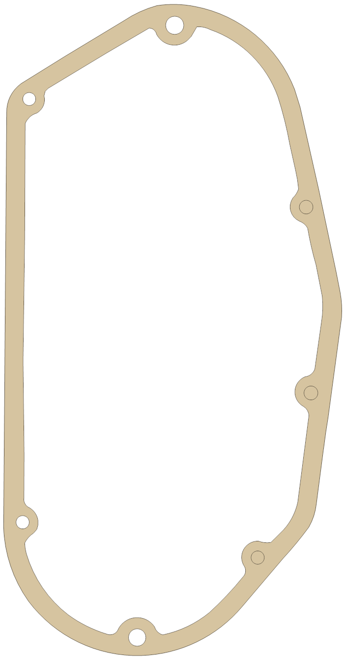 Maico 490 Primary gasket outline