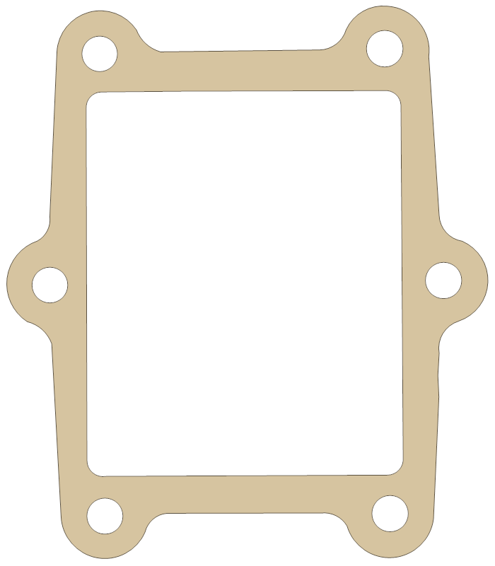 OSSA 16810 gasket outline, OEM 16810, A material