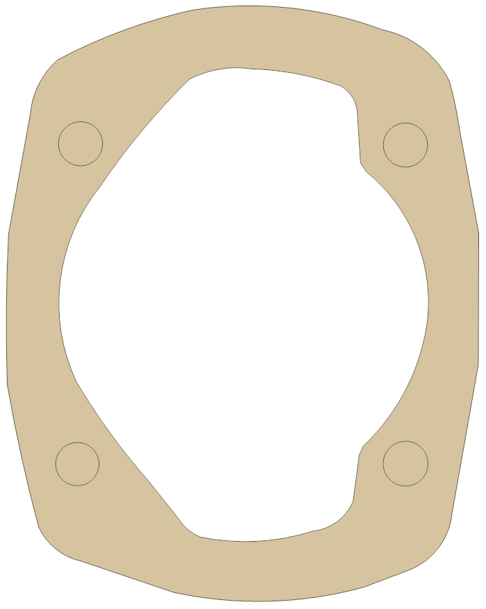 OSSA 179 gasket outline, OEM 179, A material