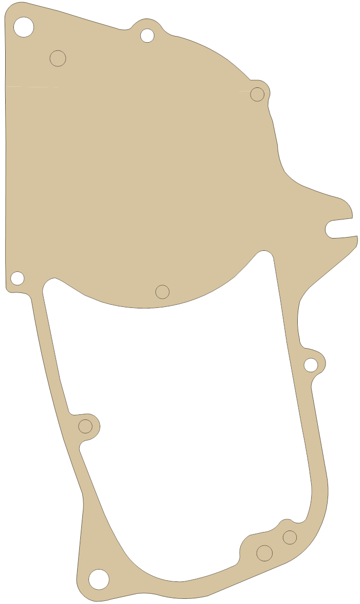 OSSA 13498 gasket outline, OEM 13498, D material