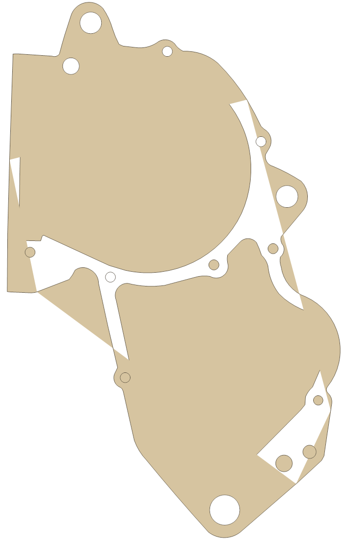 OSSA 19009 gasket outline, OEM 19009, A material