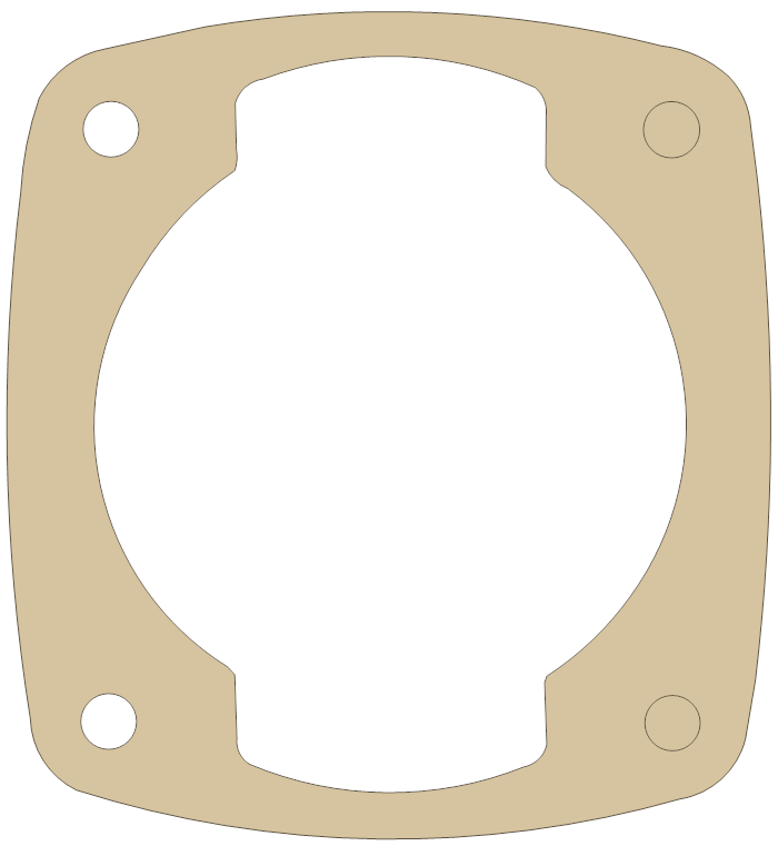 OSSA 16794 gasket outline, OEM 16794, A material