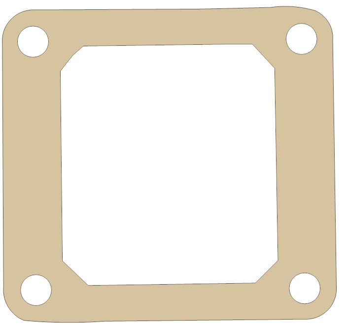 Lem 50 Intake gasket outline