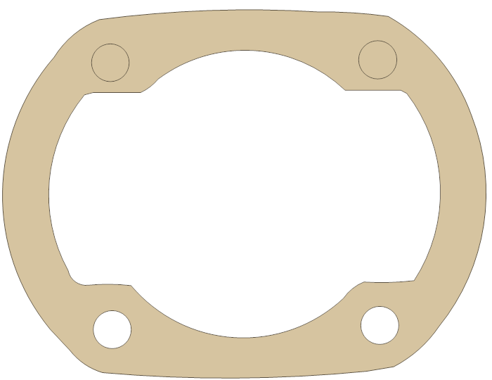 Lem Base gasket outline, OEM 4, A material