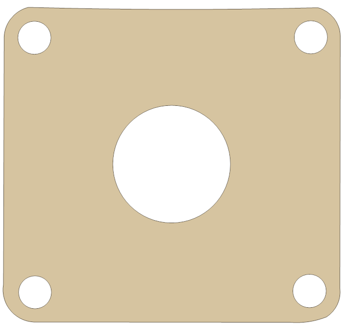 Lem Reed gasket outline, OEM 5, D material