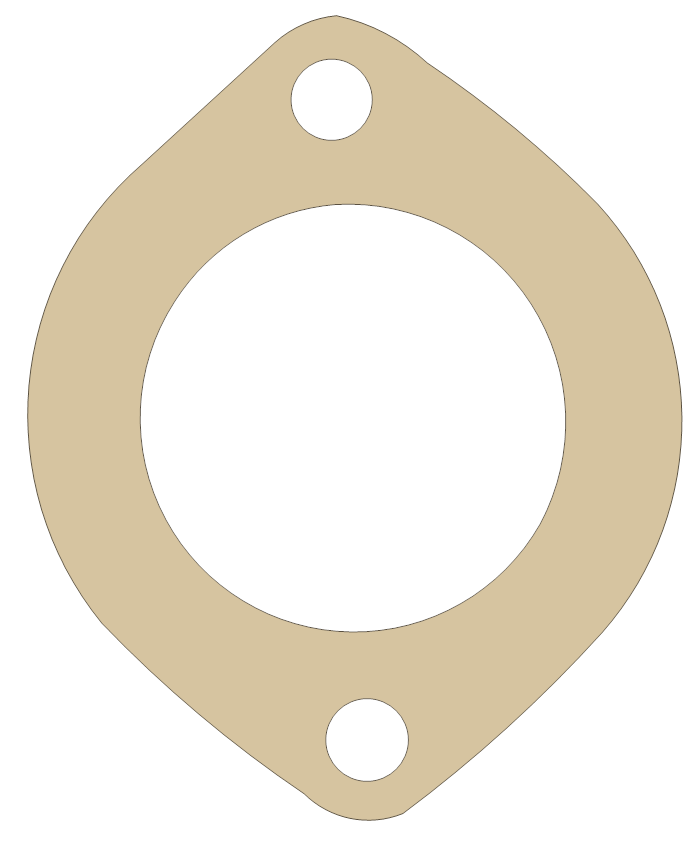 Water Outlet FelPro Part Numbers 25581 gasket outline
