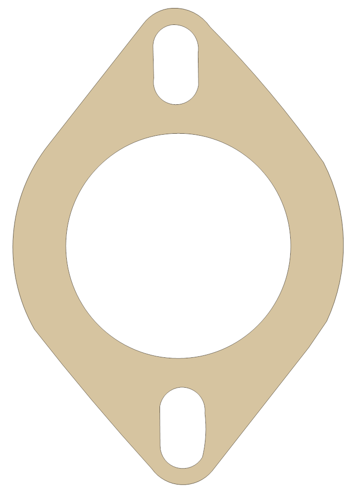 Water Outlet FelPro Part Numbers 35064 gasket outline