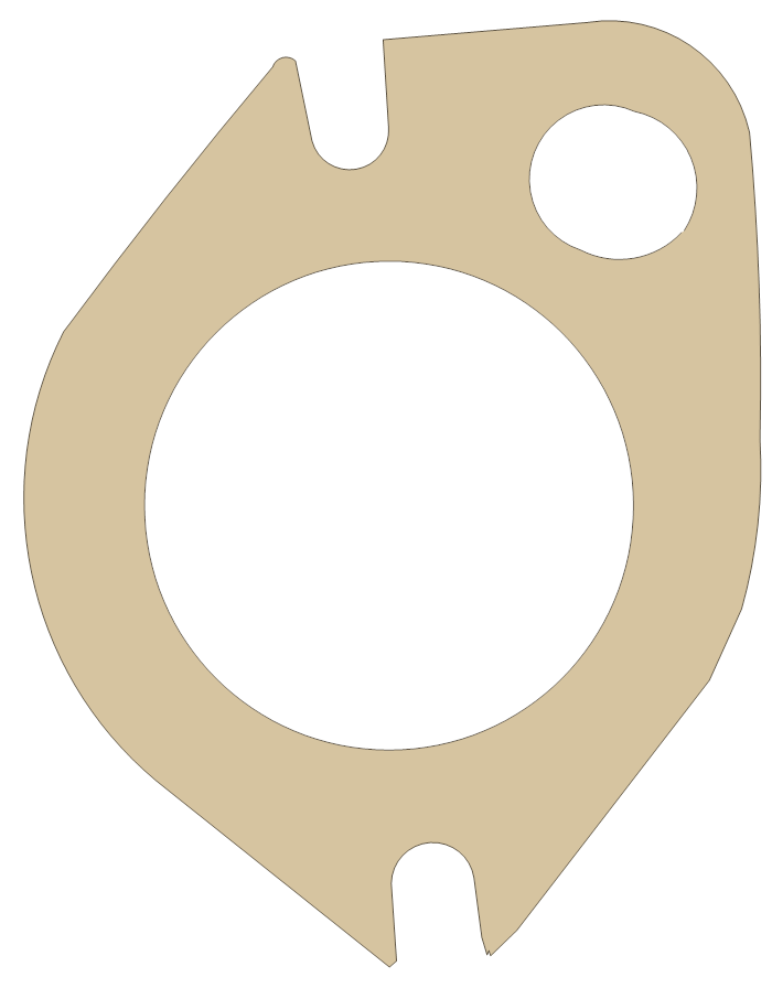 Water Outlet FelPro Part Numbers 35067 gasket outline
