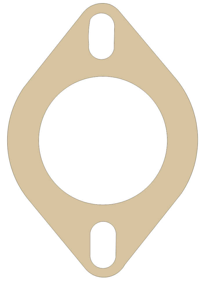 Water Outlet FelPro Part Numbers 35097 gasket outline
