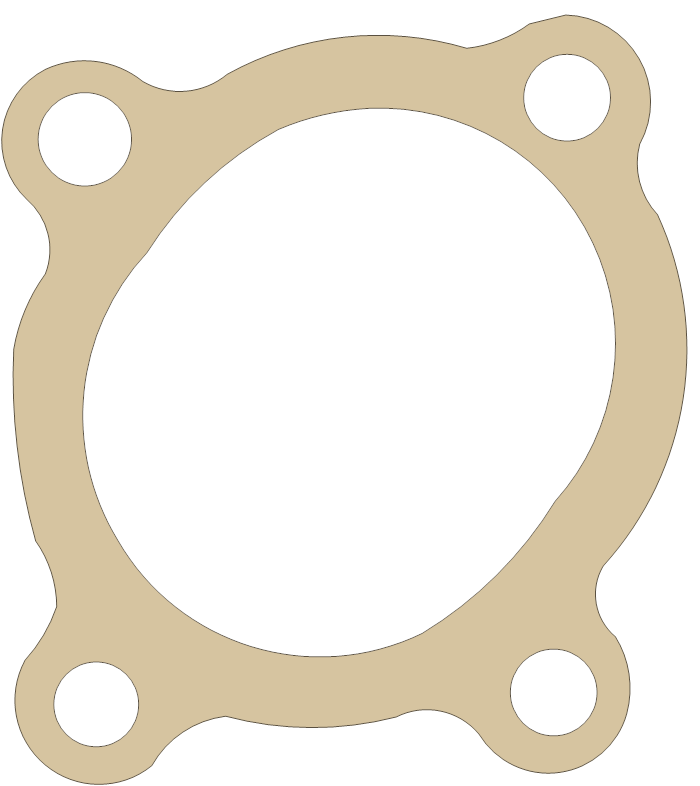Water Outlet FelPro Part Numbers 35159 gasket outline