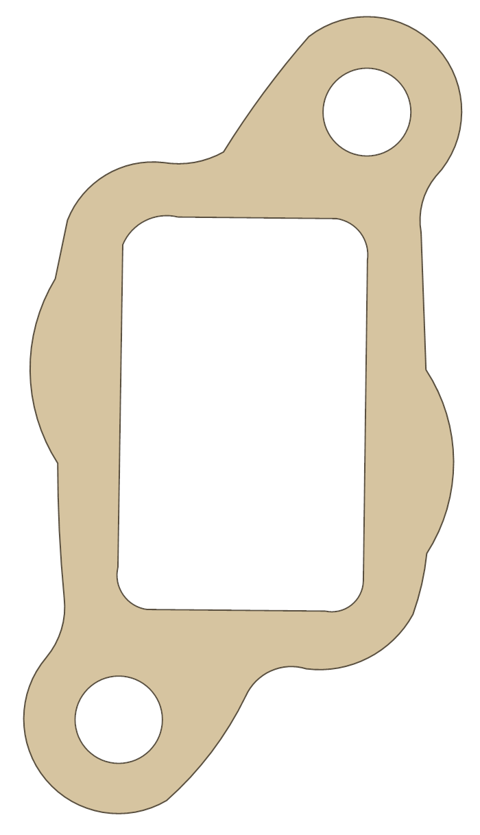Water Outlet FelPro Part Numbers 35234 gasket outline