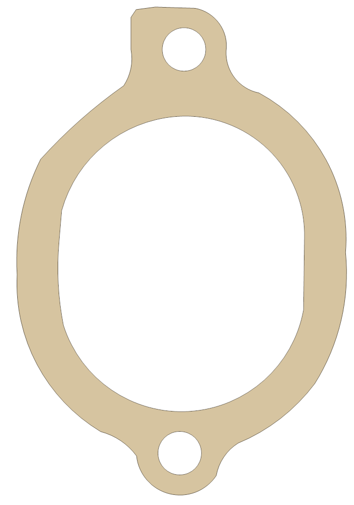 Water Outlet FelPro Part Numbers 35236 gasket outline