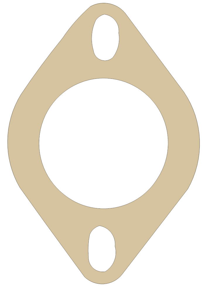 Water Outlet FelPro Part Numbers 35237 gasket outline