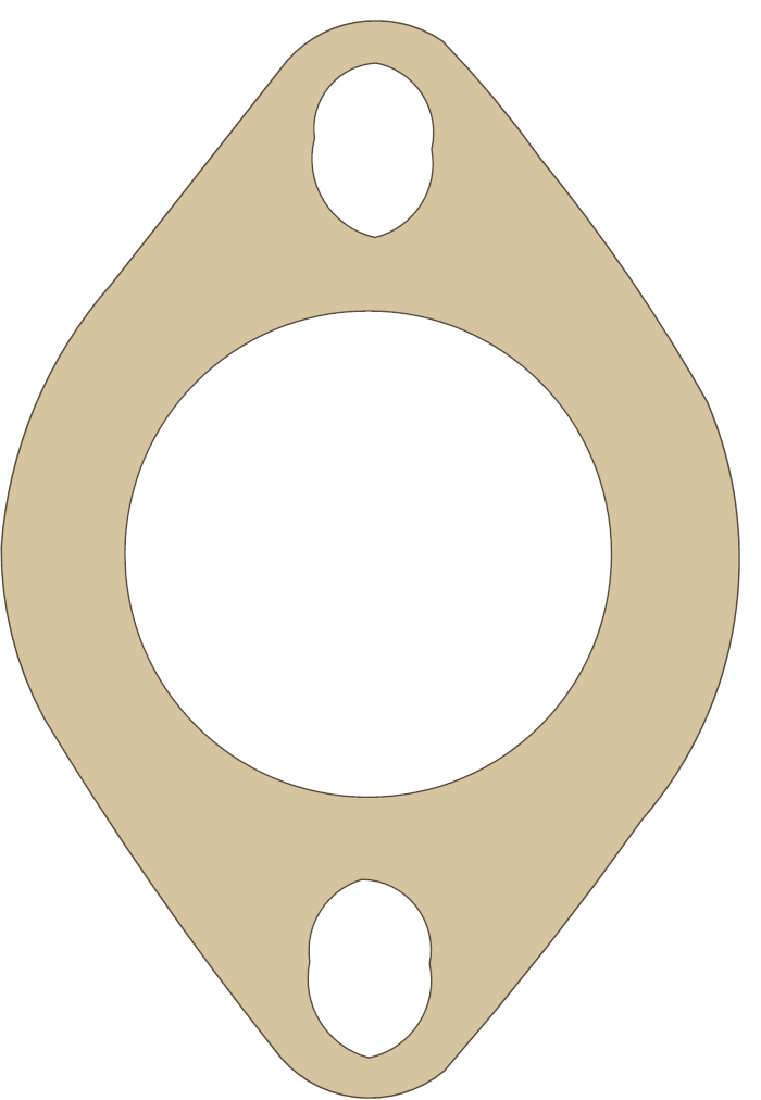 Water Outlet FelPro Part Numbers 35239 gasket outline