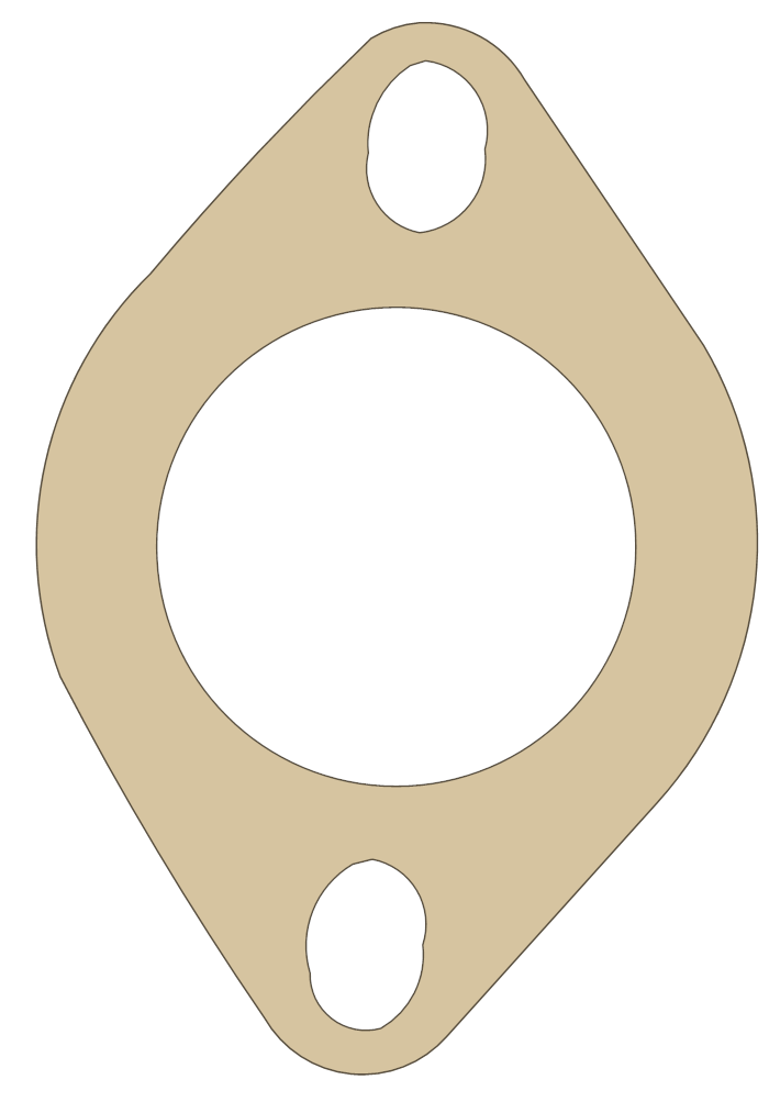 Water Outlet FelPro Part Numbers 35258 gasket outline