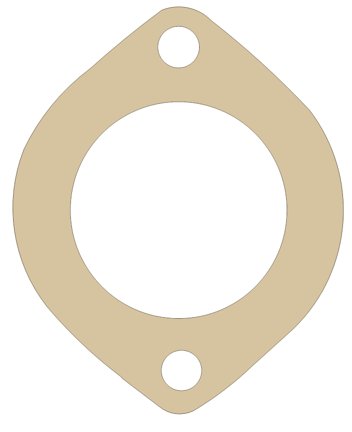 Water Outlet FelPro Part Numbers 35298 gasket outline