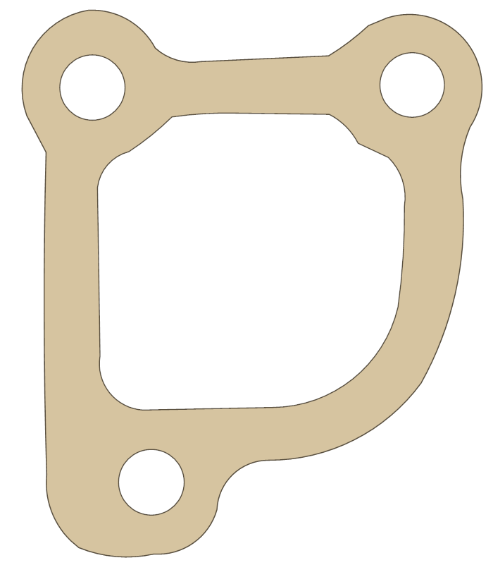 Water Outlet FelPro Part Numbers 35318 gasket outline