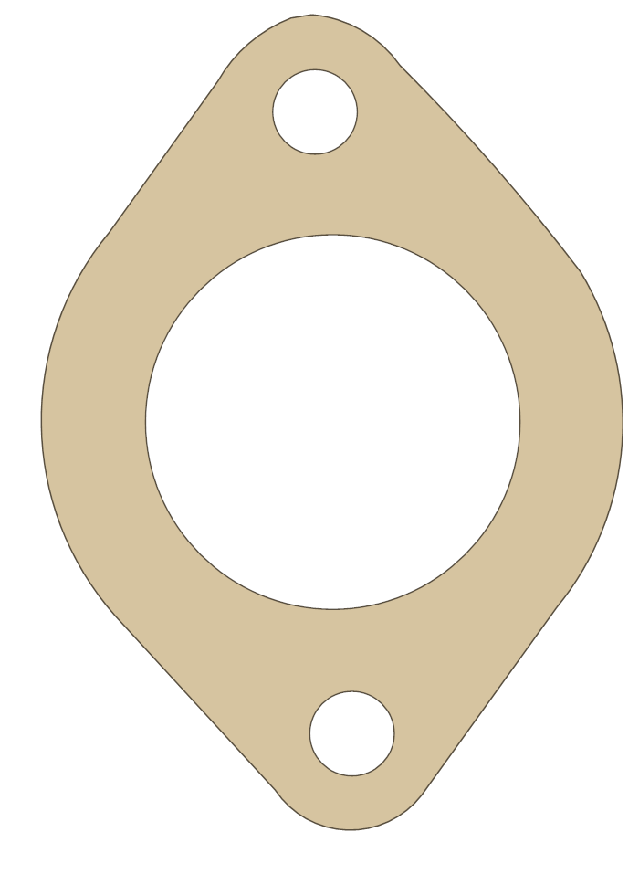 Water Outlet FelPro Part Numbers 35595 gasket outline