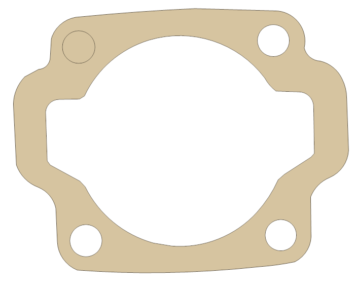 Tomos A35 Base gasket outline
