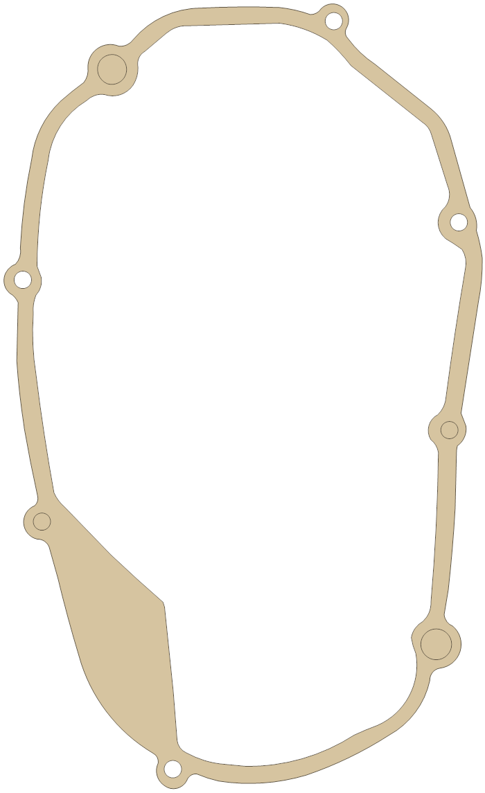 Yamaha YDS7 1 gasket outline