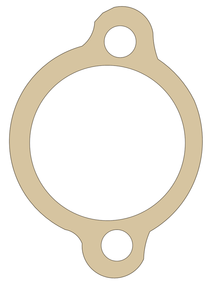 Yamaha TT600 Tensioner Case gasket outline