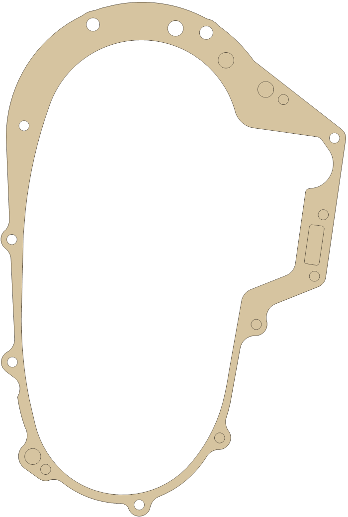 Yamaha Gasket 1 gasket outline, OEM 5PX-17929-00, A material