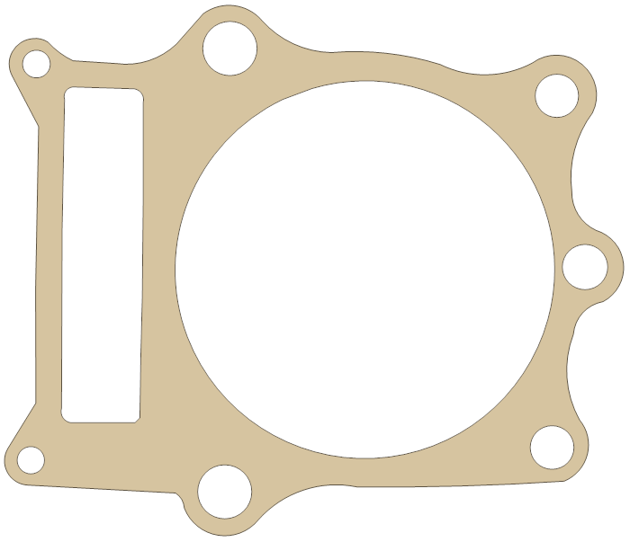 Yamaha XT550 Cylinder gasket outline