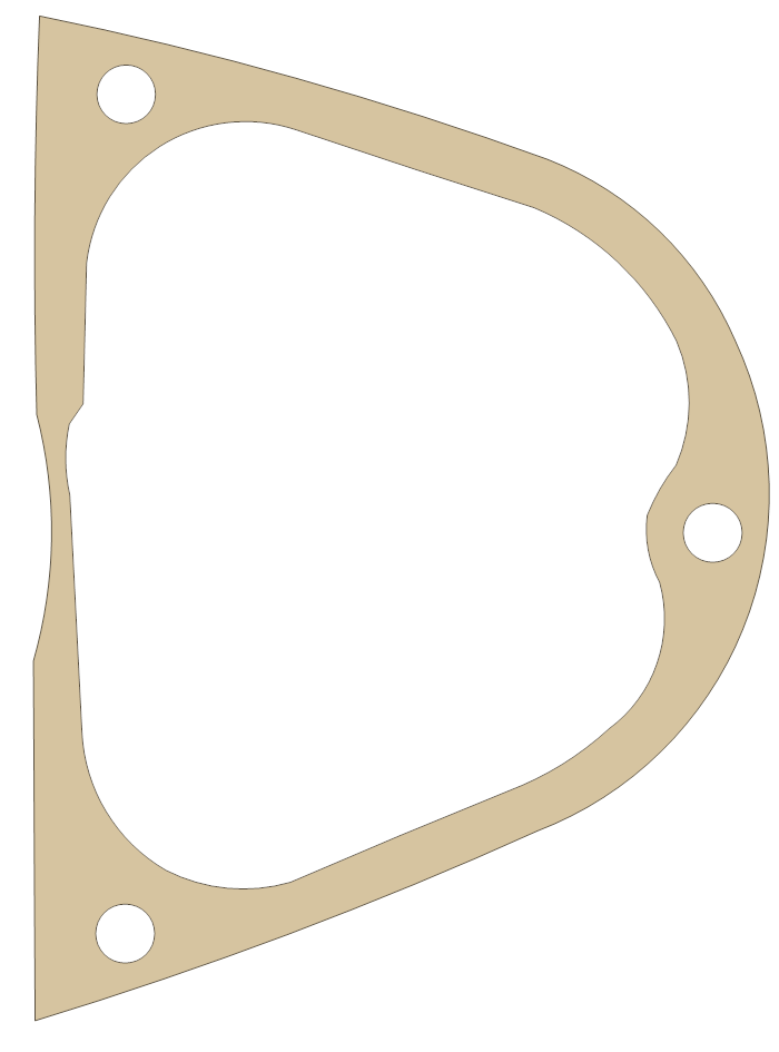 Yamaha AT3/CT3 Oil Pump gasket outline