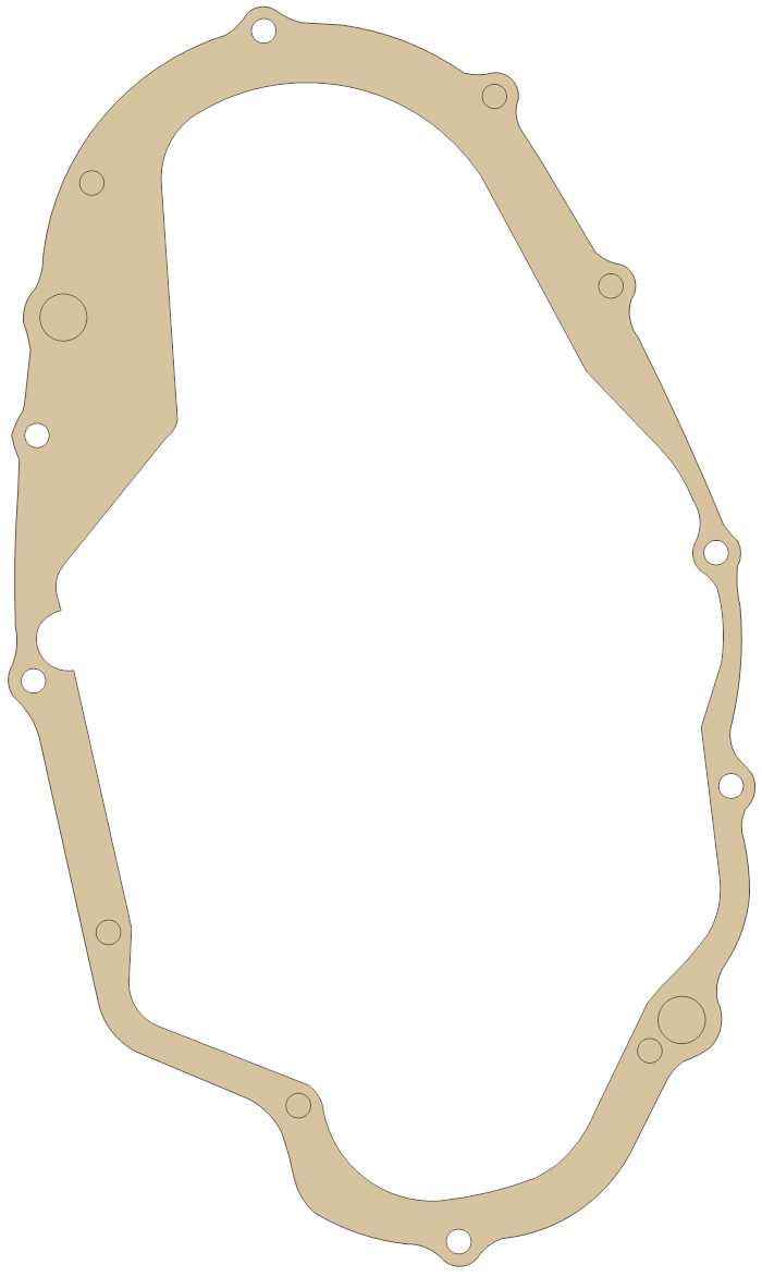 Yamaha 364-15461-01 gasket outline, OEM 364-15461-01, A material