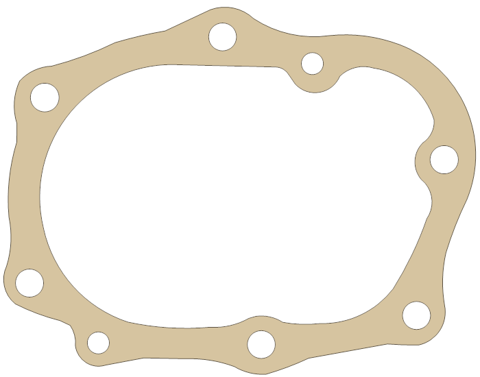 Yamaha 306-15452-10 gasket outline, OEM 306-15452-10, A material