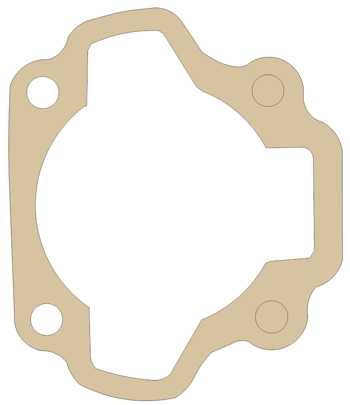 Yamaha 300-11351-01 gasket outline, OEM 300-11351-01, A material