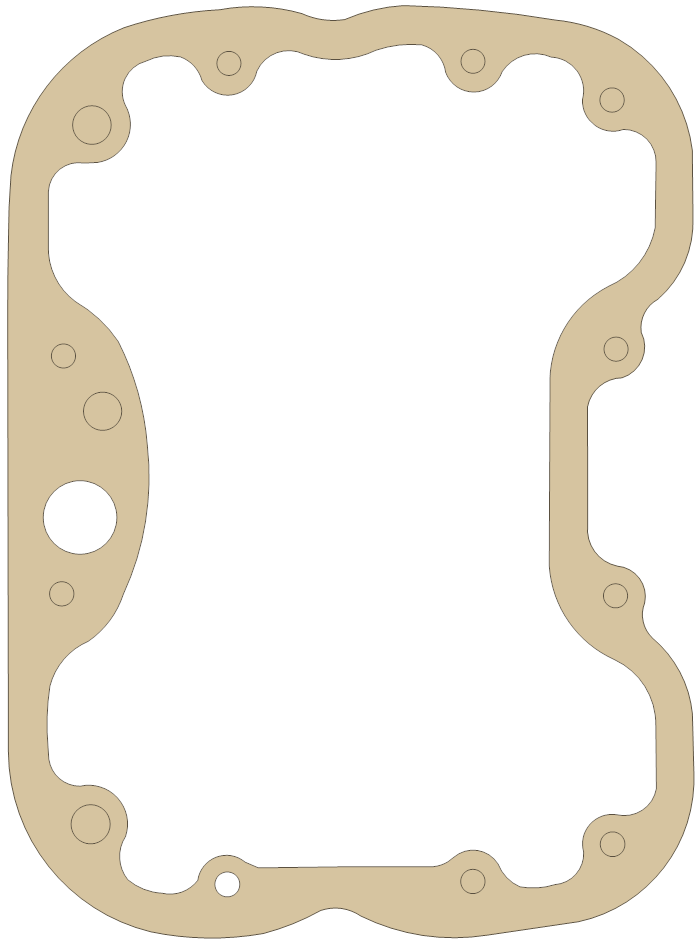 Yamaha Head Cover gasket outline, OEM 341-11193-01, B material
