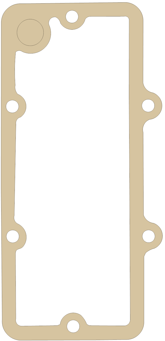 Yamaha 256-13414-10 gasket outline, OEM 256-13414-10, A material