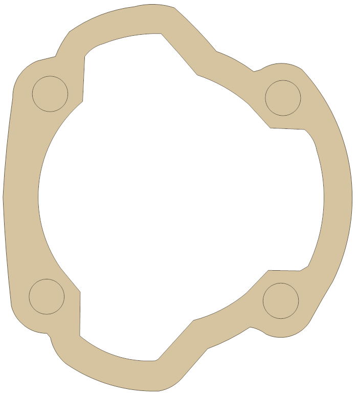 Yamaha 137-11351-00 gasket outline, OEM 137-11351-00, A material