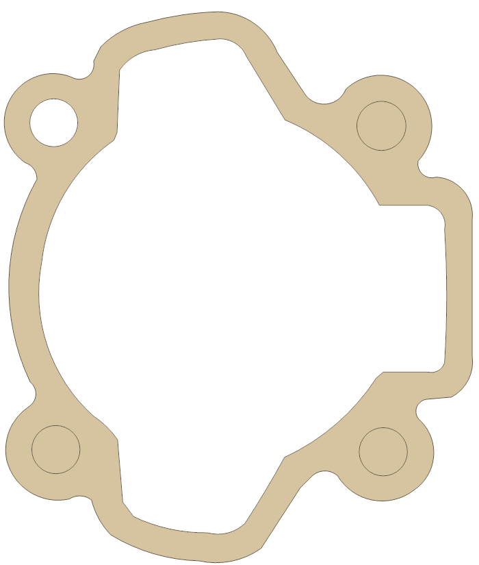 Yamaha 131-11351-01 gasket outline, OEM 131-11351-01, A material