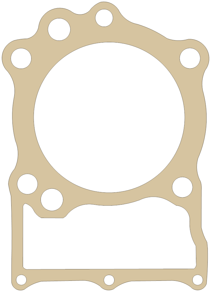 Yamaha XV750 Cylinder Base gasket outline