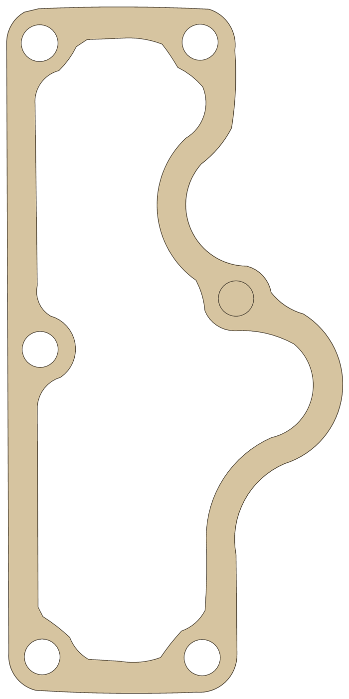 Yamaha Gasket gasket outline, OEM 1J7-11169-00, A material
