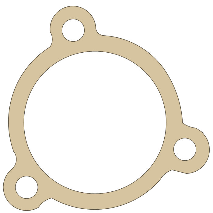 Yamaha Gasket gasket outline, OEM 6K8-13674-A1, A material