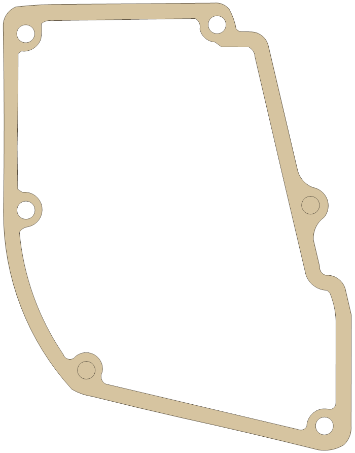 Yamaha Gasket gasket outline, OEM 6K8-14749-A1, B material