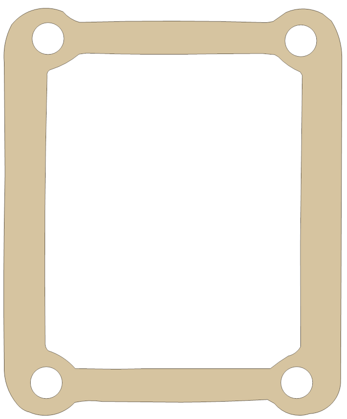 Yamaha YZ125 Valve Seat gasket outline