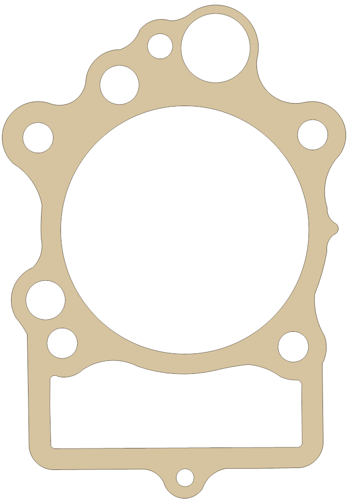 Yamaha 3BT-11351-01 gasket outline, OEM 3BT-11351-01, B material