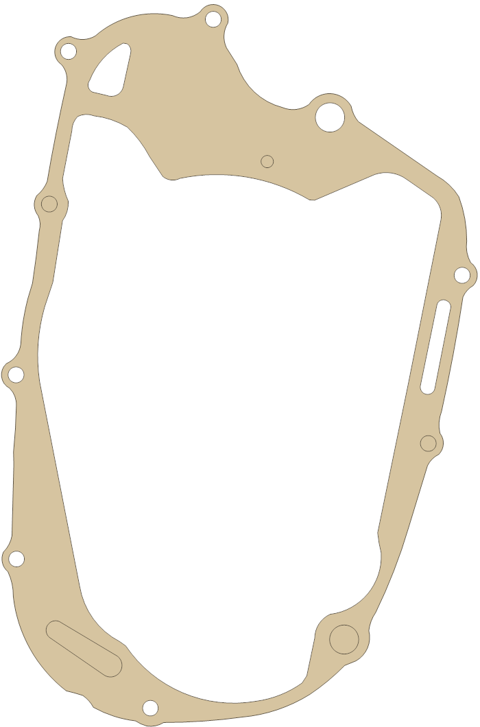 Yamaha XV250 Crankcase Cover 2 gasket outline