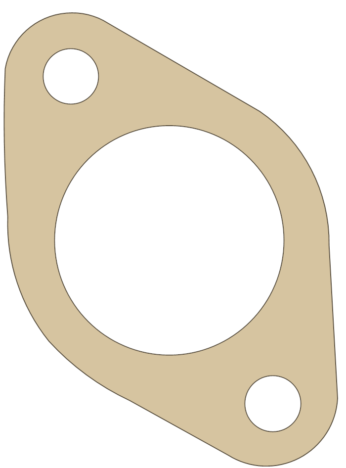 Yamaha 275-13556-09 gasket outline, OEM 275-13556-09, A material