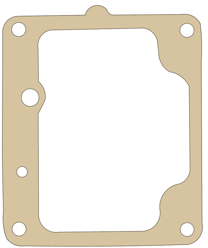 Yamaha R5CCAL Float Chamber gasket outline