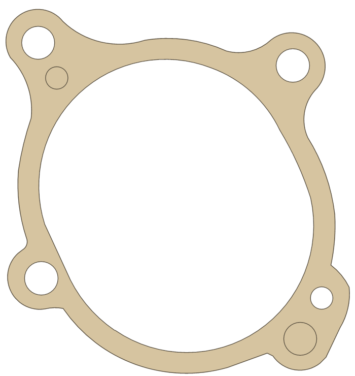 Yamaha TZ250 Housing Cover 2 gasket outline