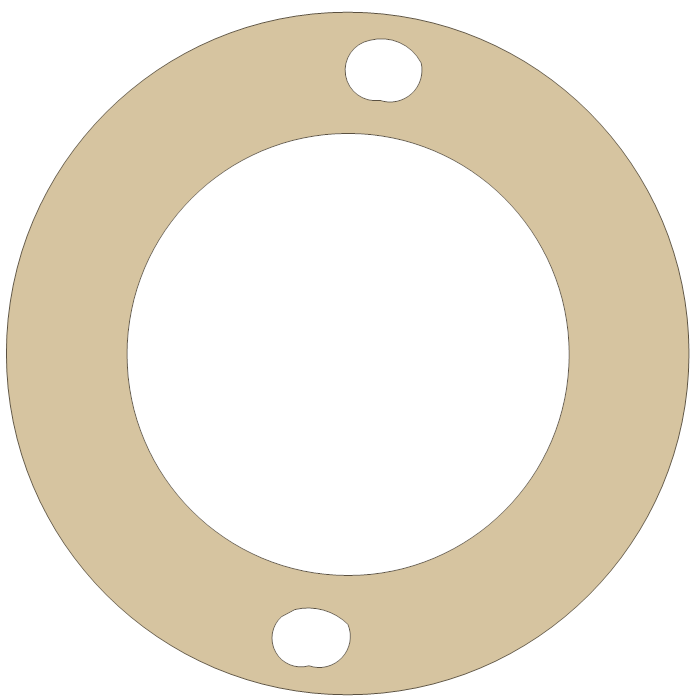 Yamaha 256-15456-10 gasket outline, OEM 256-15456-10, A material
