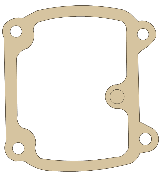 Yamaha LB50P Float Chamber gasket outline
