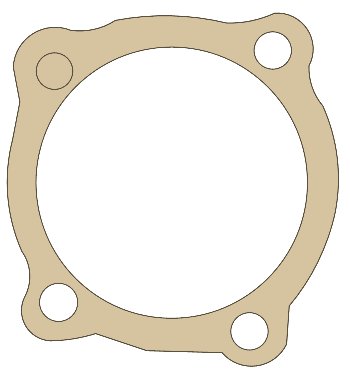 Yamaha Gasket gasket outline, OEM 137-13142-00, B material