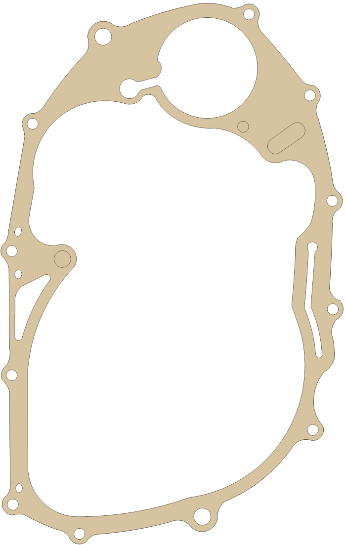 Yamaha XV535 R. Cover gasket outline